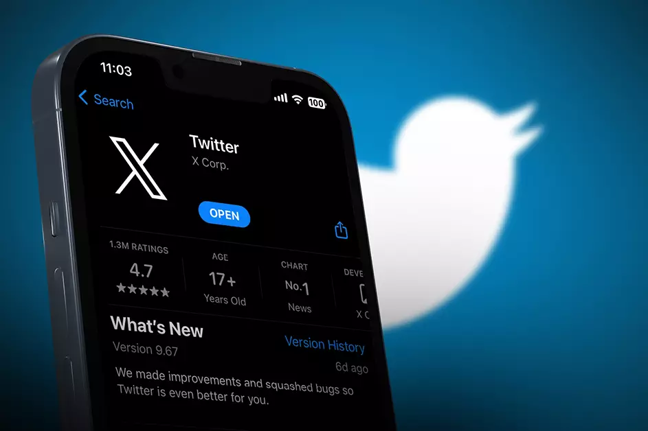immagine rebranding di twitter nuovo logo