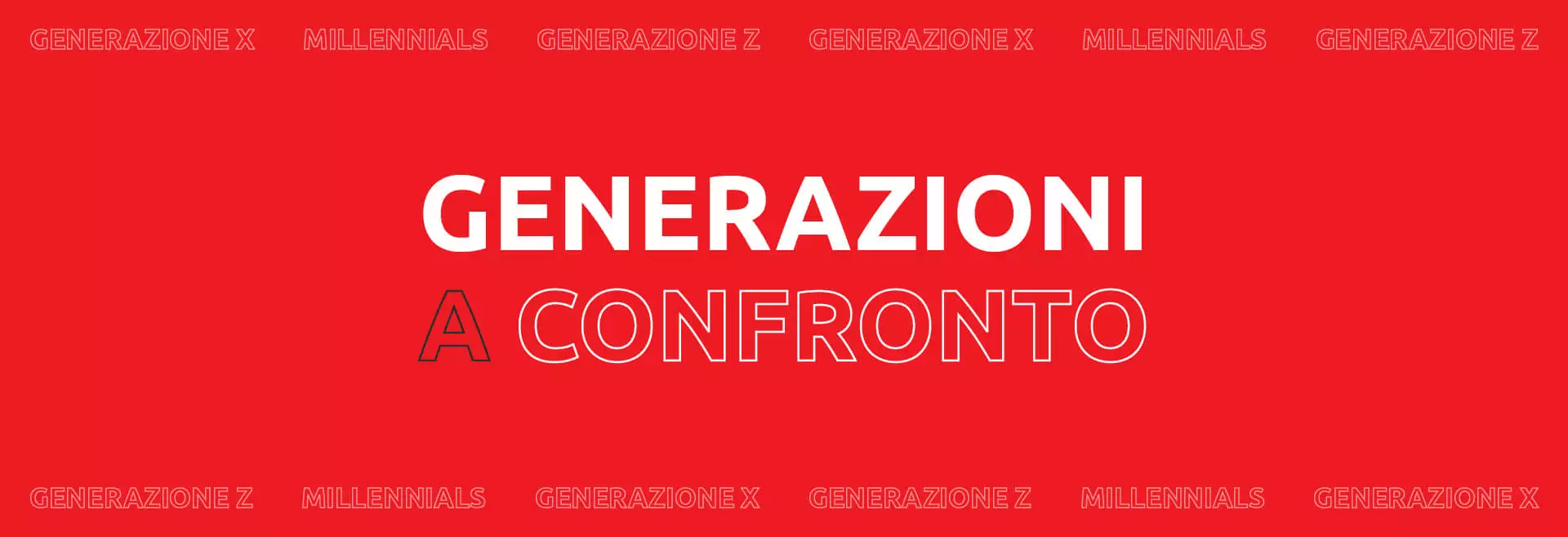 immagine generazioni x y z a confronto