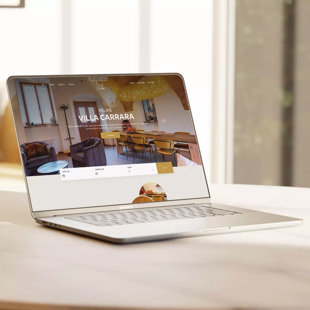 realizzazione sito relais villa carrara da parte di pernice agenzia comunicazione bergamo